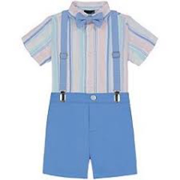 Izod Other - Adorable IZOD Toddler Boy 4 Piece Suspenders Shirt Set l Size: 3T NWT!